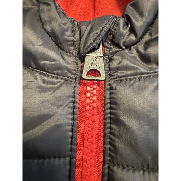 Air Jordan Puffer Jacket Toddler Sz 18 Month Hooded Full Zip Lined Logo - Picture 8 of 13